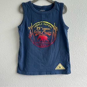 toughskins boys blue sleeveless tank top